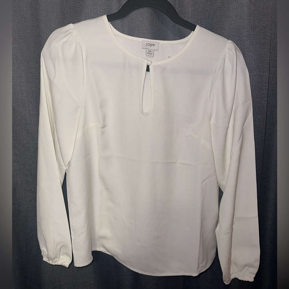 J Crew Blouse Ivory